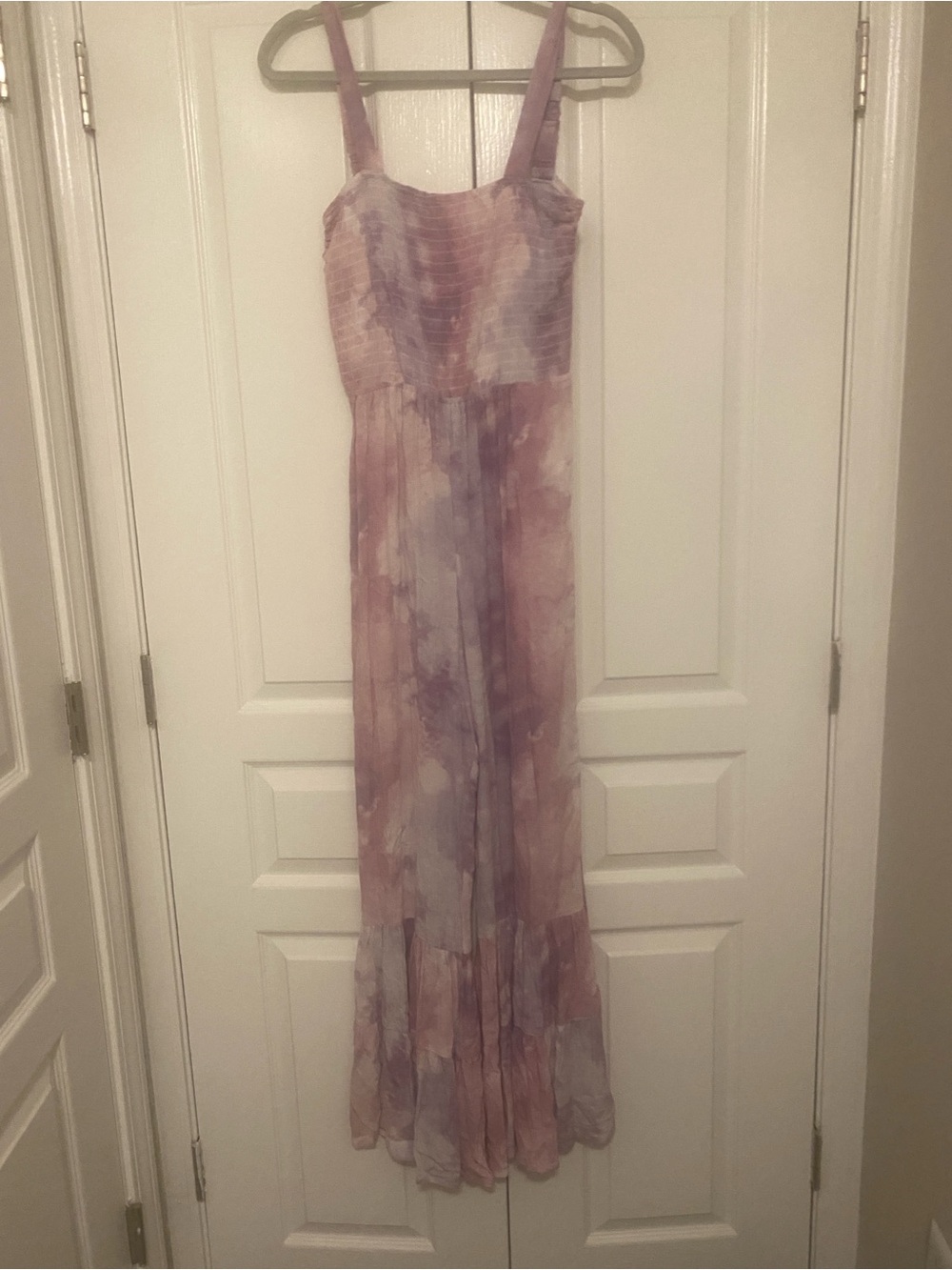 NWT (New with tags) Mimi Chica Lilac Tie-Dyed Wide Leg Jumpsuit - Size M